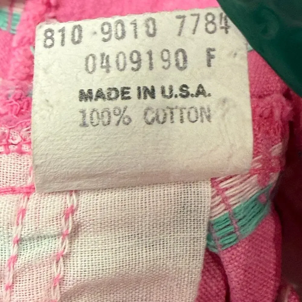 Vintage 90s OshKosh Vestbak Pink Floral Print Overalls One Piece Cottagecore 3T